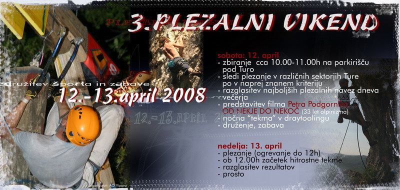Program Plezalnega vikenda 08